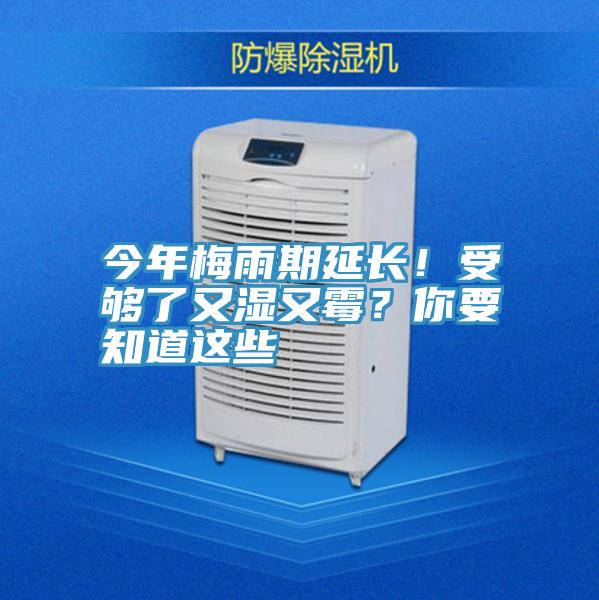今年梅雨期延長(cháng)！受夠了又濕又霉？你要知道這些