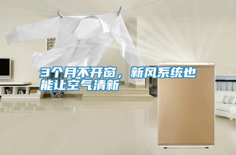 3個(gè)月不開(kāi)窗，新風(fēng)系統也能讓空氣清新