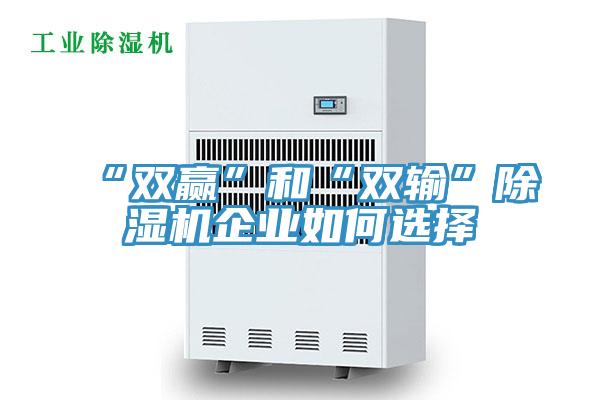 “雙贏(yíng)”和“雙輸”除濕機企業(yè)如何選擇