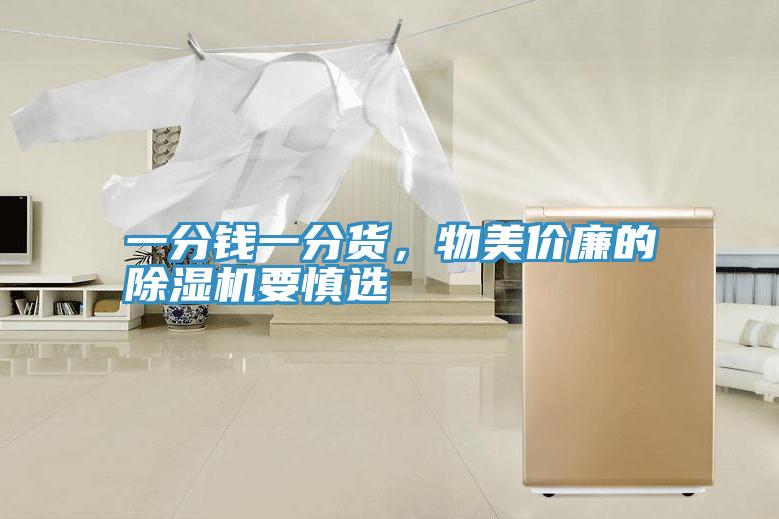 一分錢(qián)一分貨，物美價(jià)廉的除濕機要慎選