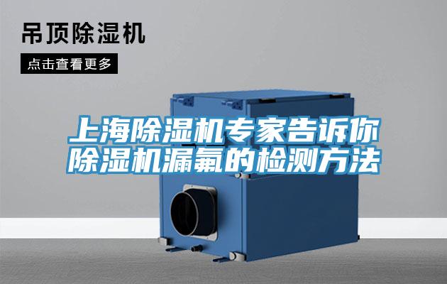 上海除濕機專(zhuān)家告訴你除濕機漏氟的檢測方法