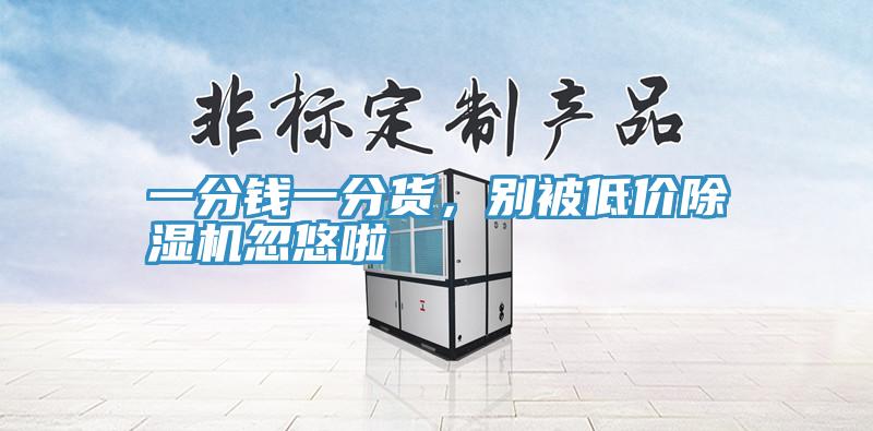 一分錢(qián)一分貨，別被低價(jià)除濕機忽悠啦