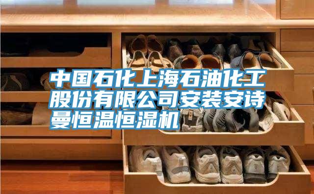 中國石化上海石油化工股份有限公司安裝安詩(shī)曼恒溫恒濕機