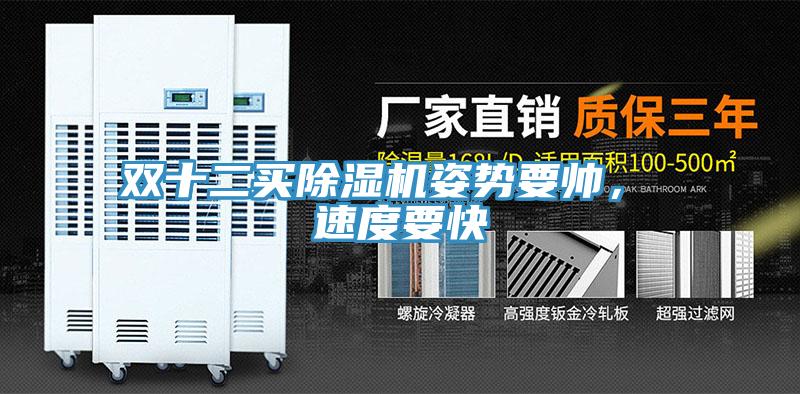 雙十二買(mǎi)除濕機姿勢要帥， 速度要快