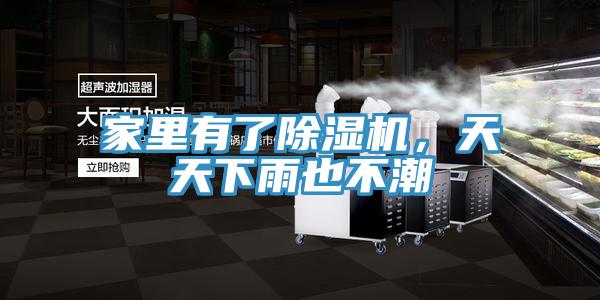 家里有了除濕機，天天下雨也不潮