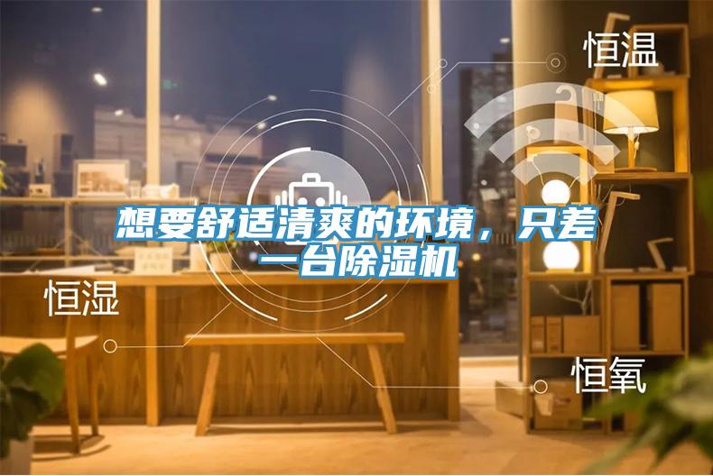 想要舒適清爽的環(huán)境，只差一臺除濕機