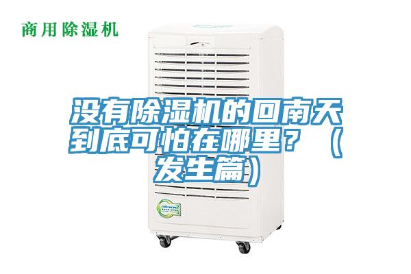 沒(méi)有除濕機的回南天到底可怕在哪里？（發(fā)生篇）