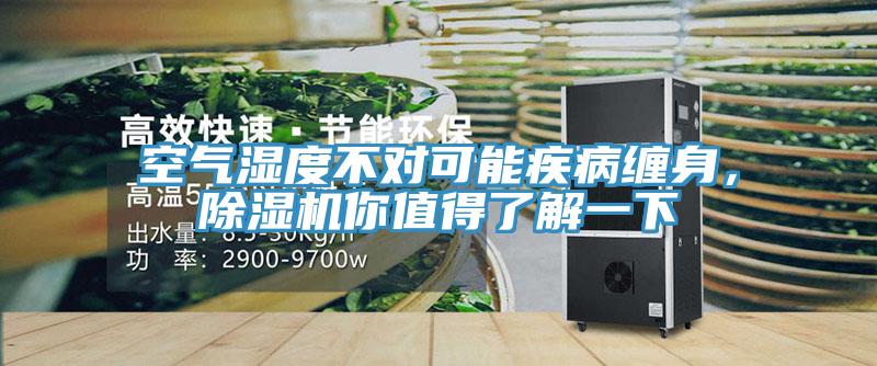 空氣濕度不對可能疾病纏身，除濕機你值得了解一下