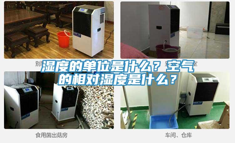 濕度的單位是什么？空氣的相對濕度是什么？