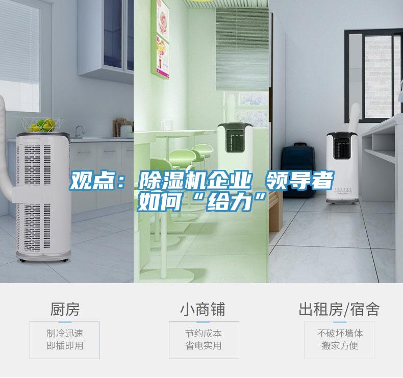 觀(guān)點(diǎn)：除濕機企業(yè) 領(lǐng)導者如何“給力”