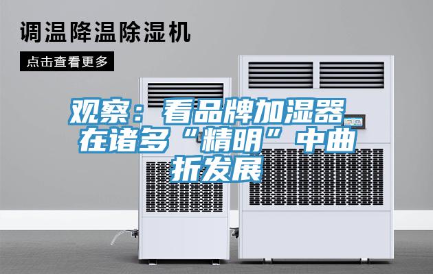 觀(guān)察：看品牌加濕器 在諸多“精明”中曲折發(fā)展