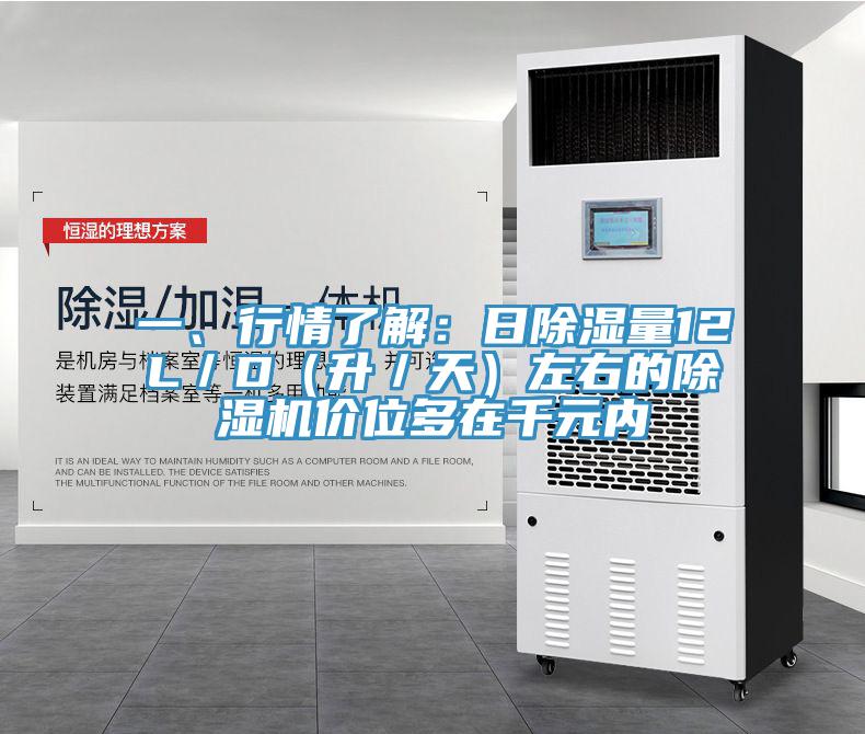 一、行情了解：日除濕量12L／D（升／天）左右的除濕機價(jià)位多在千元內