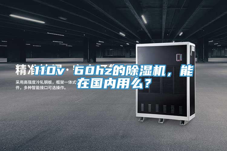 110v 60hz的除濕機，能在國內用么？