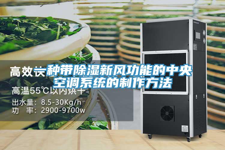 一種帶除濕新風(fēng)功能的中央空調系統的制作方法