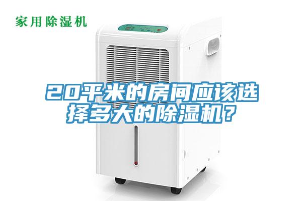20平米的房間應該選擇多大的除濕機？
