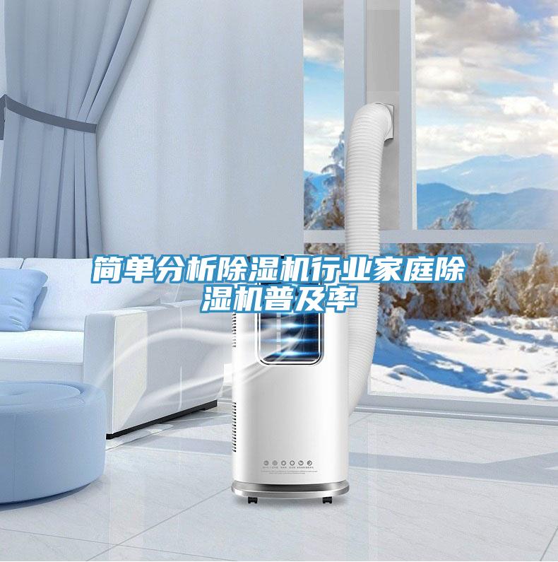簡(jiǎn)單分析除濕機行業(yè)家庭除濕機普及率
