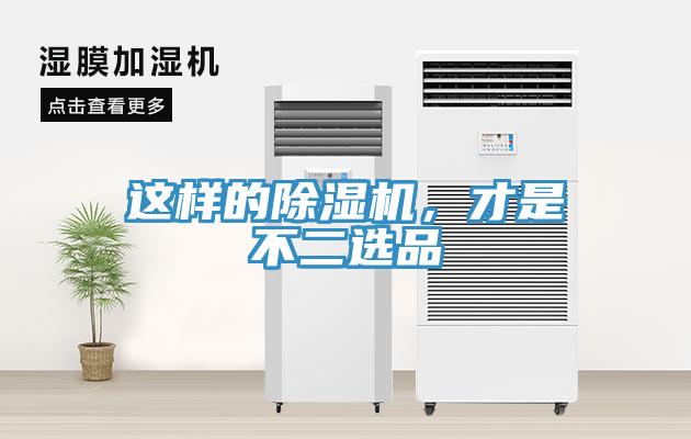 這樣的除濕機，才是不二選品