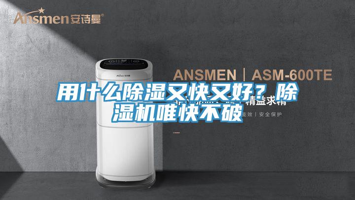 用什么除濕又快又好？除濕機唯快不破