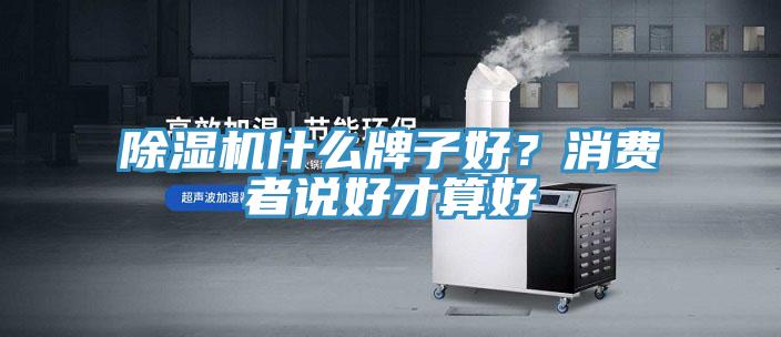 除濕機什么牌子好？消費者說(shuō)好才算好