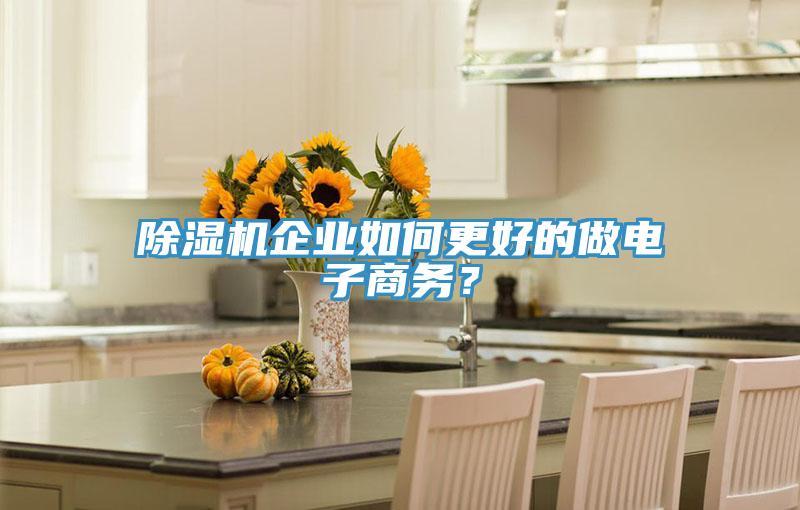 除濕機企業(yè)如何更好的做電子商務(wù)？