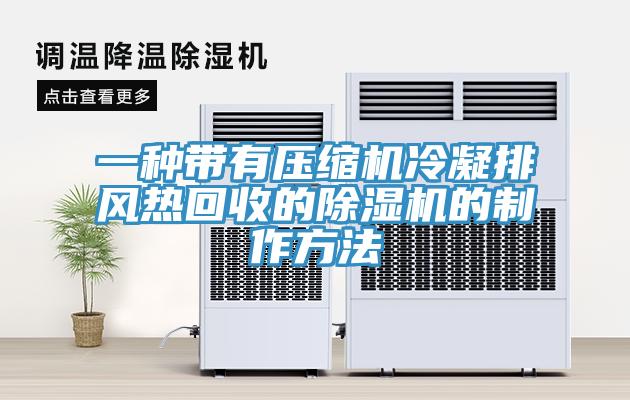 一種帶有壓縮機冷凝排風(fēng)熱回收的除濕機的制作方法