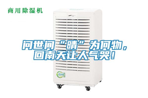 問(wèn)世間“晴”為何物，回南天讓人氣哭！