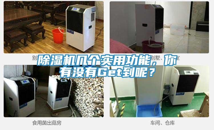 除濕機幾個(gè)實(shí)用功能，你有沒(méi)有Get到呢？