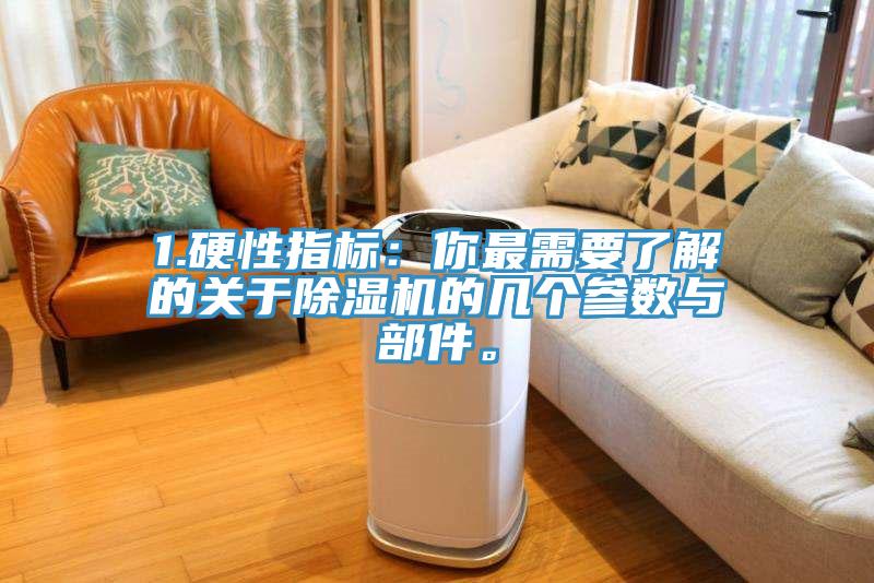 1.硬性指標：你最需要了解的關(guān)于除濕機的幾個(gè)參數與部件。