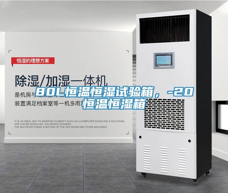 80L恒溫恒濕試驗箱，-20℃恒溫恒濕箱