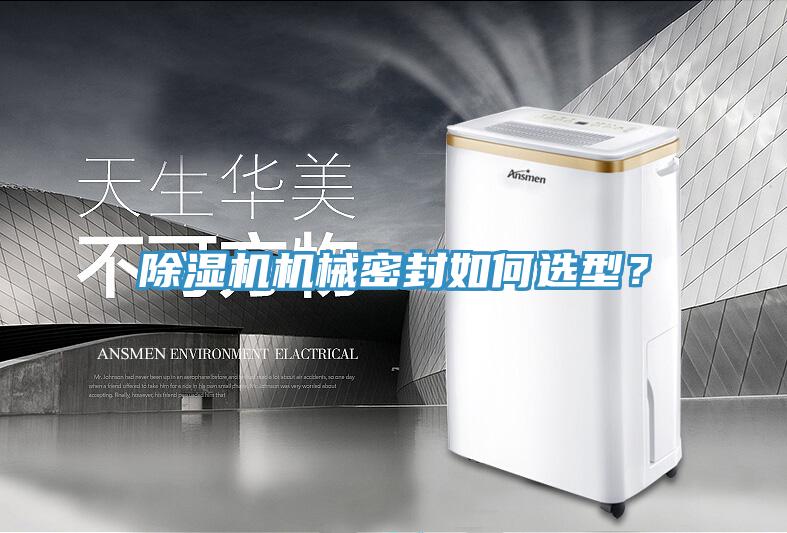 除濕機機械密封如何選型？