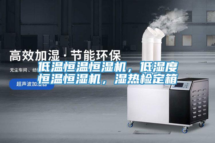 低溫恒溫恒濕機，低濕度恒溫恒濕機，濕熱檢定箱