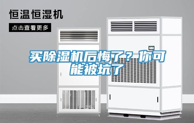 買(mǎi)除濕機后悔了？你可能被坑了