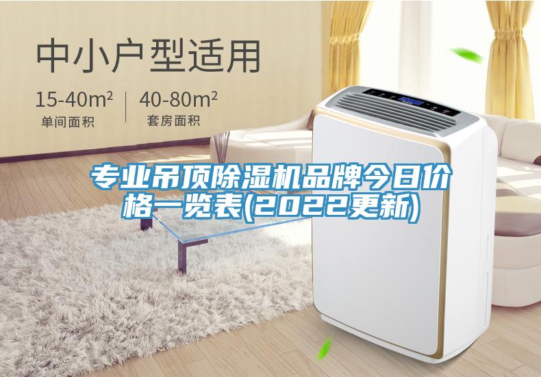 專(zhuān)業(yè)吊頂除濕機品牌今日價(jià)格一覽表(2022更新)