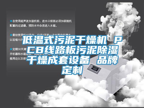 低溫式污泥干燥機 PCB線(xiàn)路板污泥除濕干燥成套設備 品牌定制