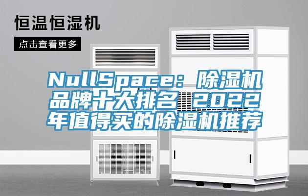 NullSpace：除濕機品牌十大排名 2022年值得買(mǎi)的除濕機推薦
