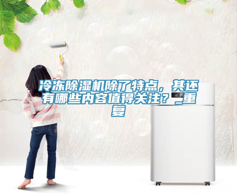 冷凍除濕機除了特點(diǎn)，其還有哪些內容值得關(guān)注？_重復