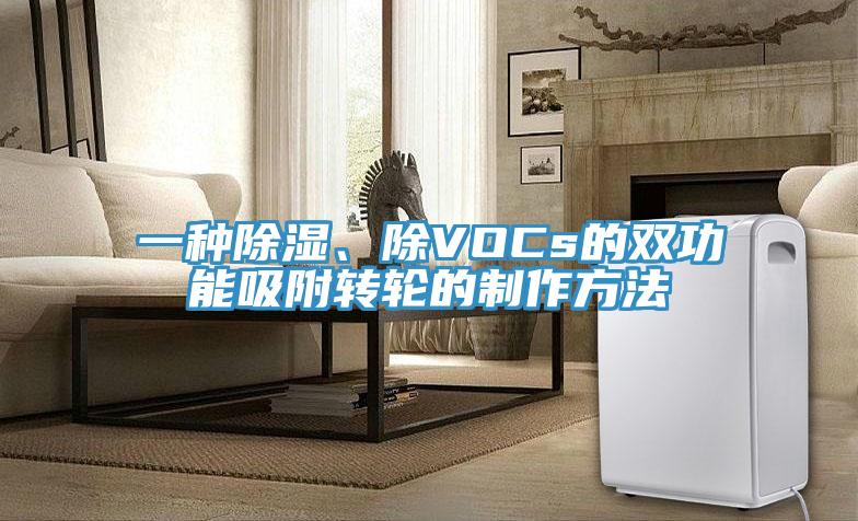 一種除濕、除VOCs的雙功能吸附轉輪的制作方法