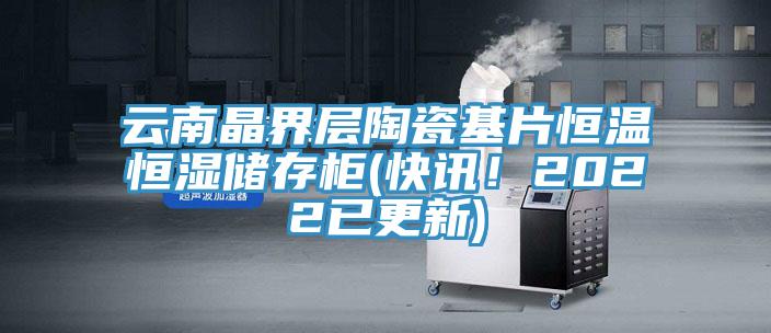 云南晶界層陶瓷基片恒溫恒濕儲存柜(快訊！2022已更新)