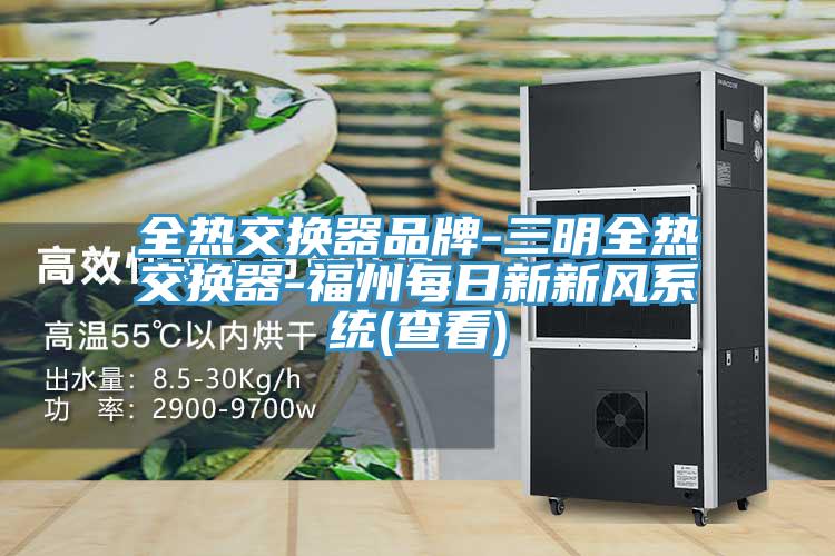全熱交換器品牌-三明全熱交換器-福州每日新新風(fēng)系統(查看)