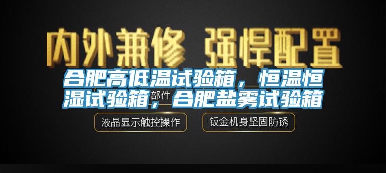 合肥高低溫試驗箱，恒溫恒濕試驗箱，合肥鹽霧試驗箱