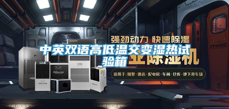 中英雙語(yǔ)高低溫交變濕熱試驗箱