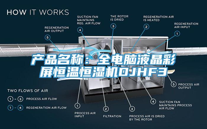 產(chǎn)品名稱(chēng)：全電腦液晶彩屏恒溫恒濕機DJHF3