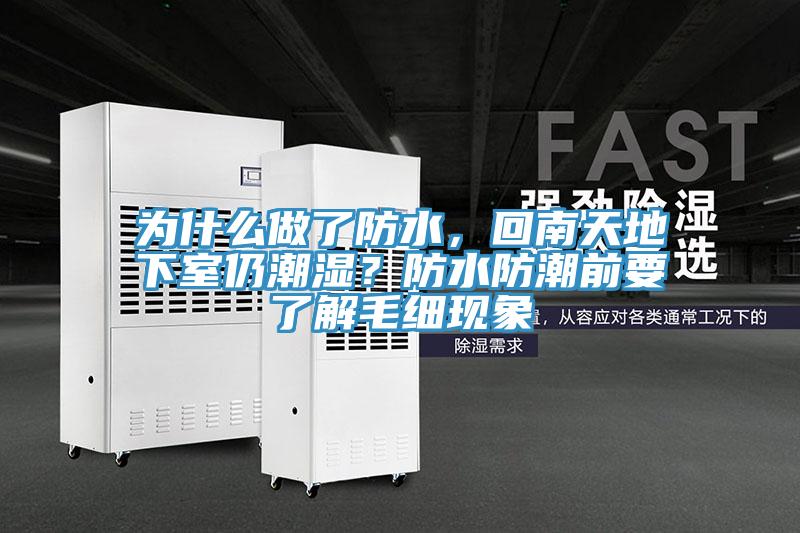 為什么做了防水，回南天地下室仍潮濕？防水防潮前要了解毛細現象