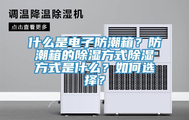 什么是電子防潮箱？防潮箱的除濕方式除濕方式是什么？如何選擇？