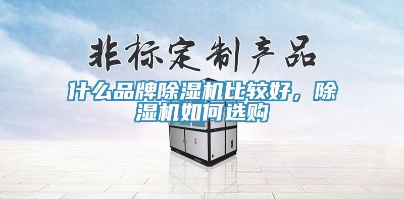 什么品牌除濕機比較好，除濕機如何選購