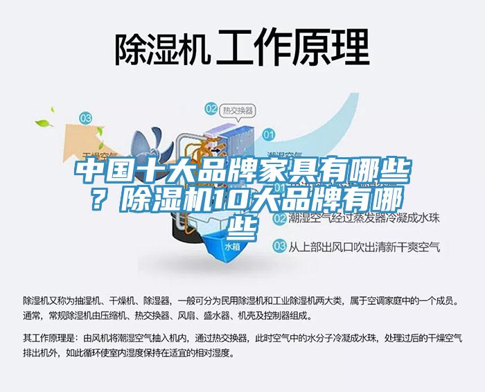 中國十大品牌家具有哪些？除濕機10大品牌有哪些