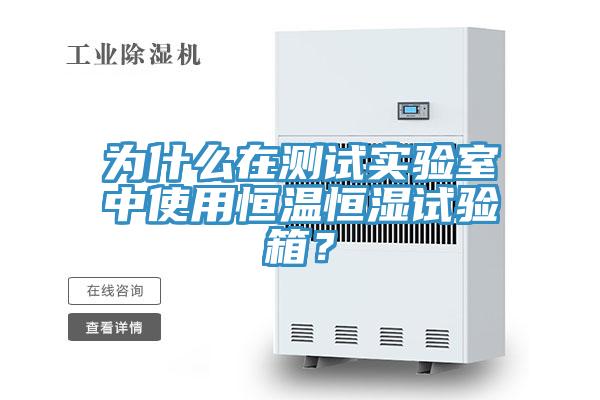 為什么在測試實(shí)驗室中使用恒溫恒濕試驗箱？