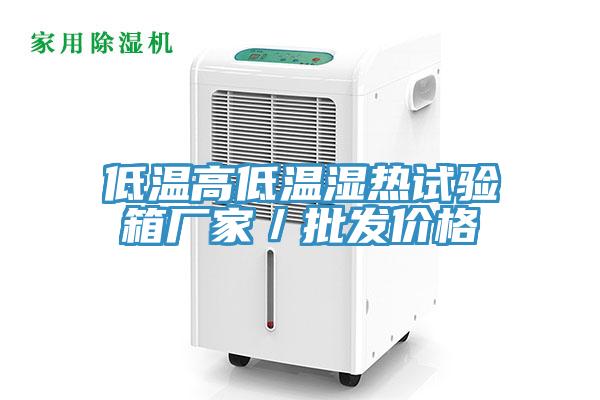 低溫高低溫濕熱試驗箱廠(chǎng)家／批發(fā)價(jià)格