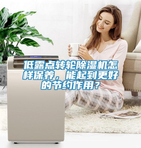 低露點(diǎn)轉輪除濕機怎樣保養，能起到更好的節約作用？