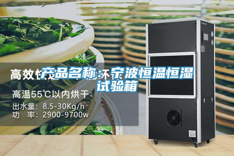 產(chǎn)品名稱(chēng)：寧波恒溫恒濕試驗箱